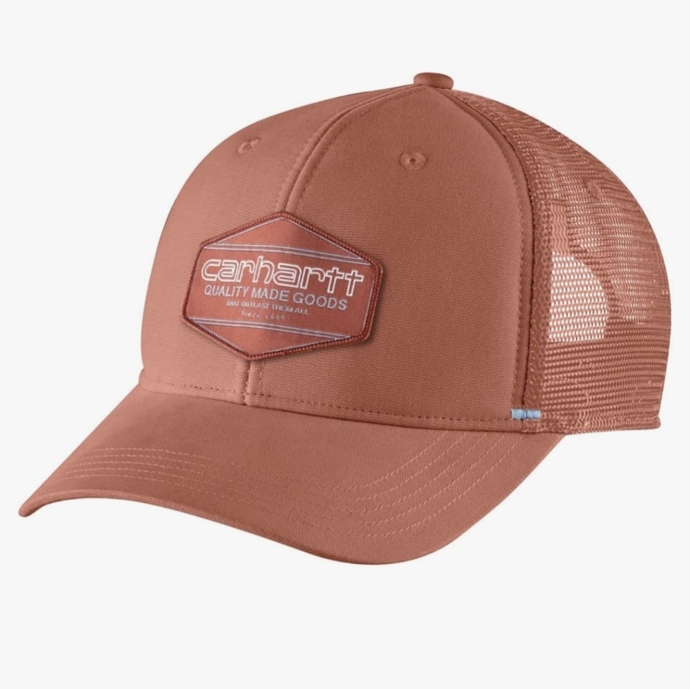 NWT Carhartt Men's Canvas Mesh-Back Quality Patch Cap - Terracotta